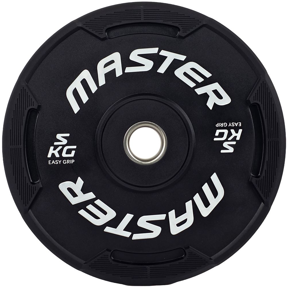 Master Fitness Easy Grip Black, Viktskivor bumper | Offcourt - Hemmaträning - Viktskivor - Viktskivor Bumper | Padelspecialisterna