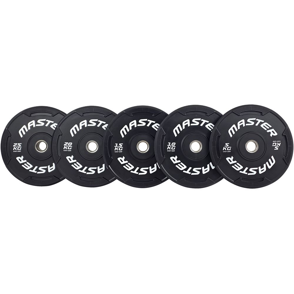 Master Fitness Easy Grip Black, Viktskivor bumper