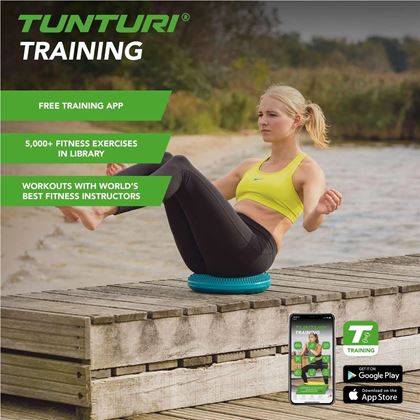 Tunturi Fitness Air Stepper Pad Turquoise, Balansbrädor