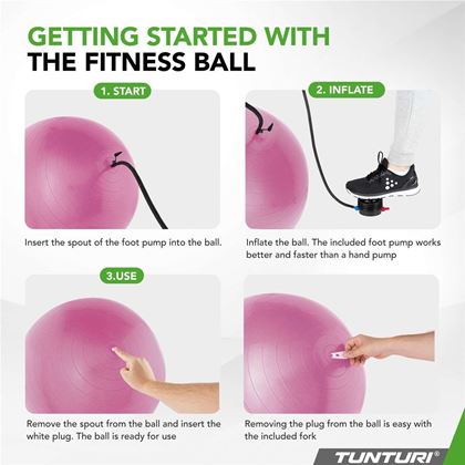 Tunturi Fitness Gymball, Anti Burst, Gymboll