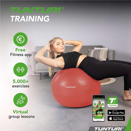 Tunturi Fitness Gymball, Anti Burst, Gymboll