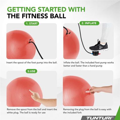 Tunturi Fitness Gymball, Anti Burst, Gymboll