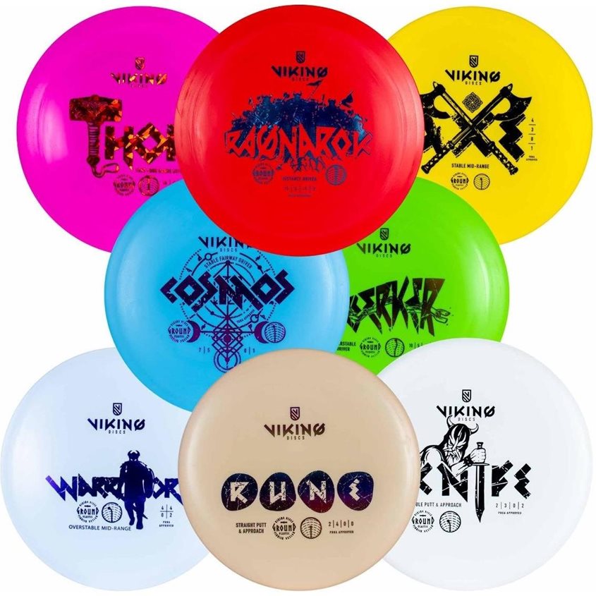 Viking Discs Full Ground Set, 8 Diskars Set - Träningsmaskiner.com