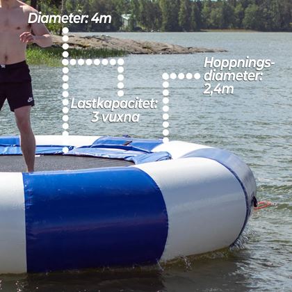 Deep Sea Vattentrampolin Deluxe 4m
