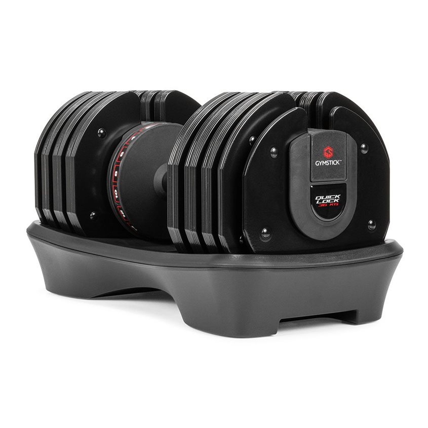 Gymstick Quick-Lock Dumbbell 36 kg, Justerbara hantlar