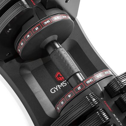 Gymstick Quick-Lock Dumbbell 36 kg, Justerbara hantlar