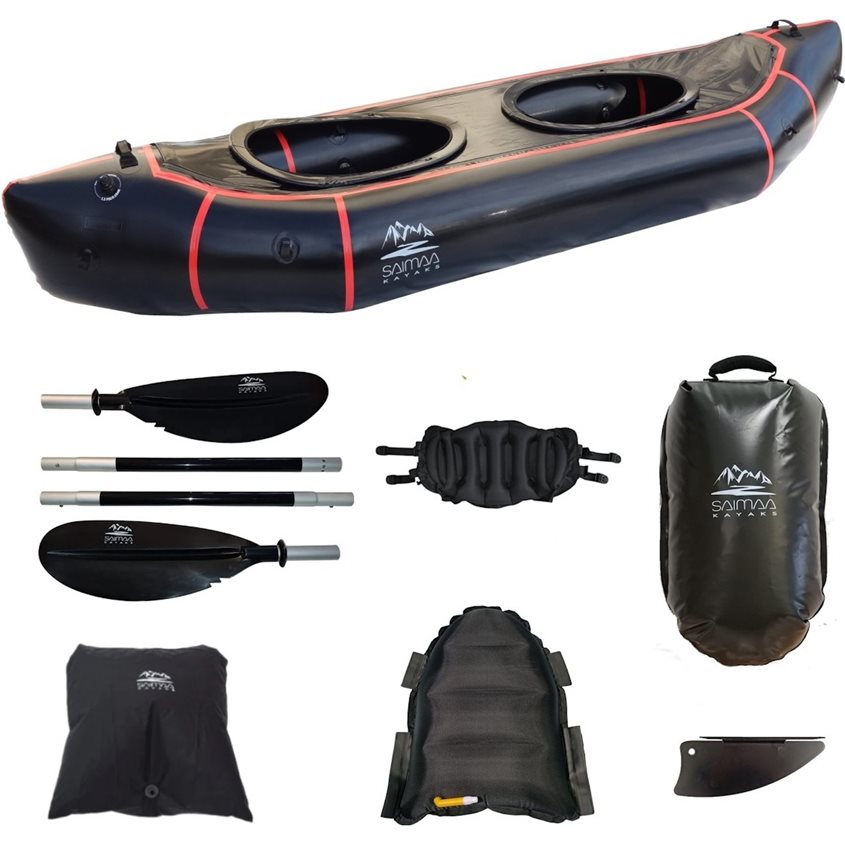 Saimaa Kayaks Packraft Adventure Twin XL Black (350x99cm)