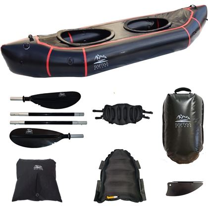 Saimaa Kayaks Packraft Adventure Twin XL Black (350x99cm)