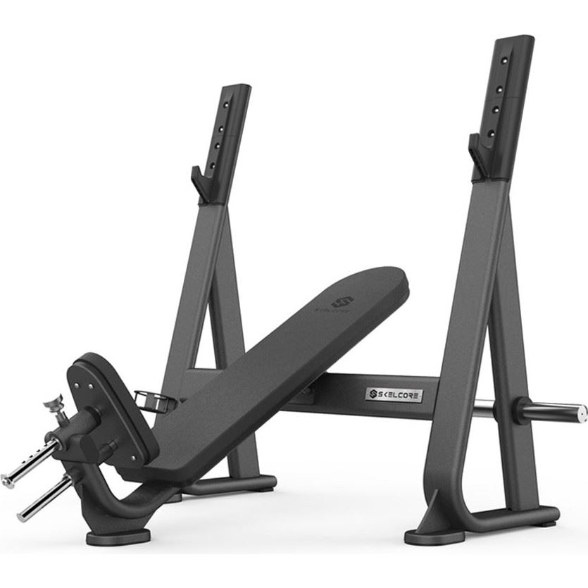 Skelcore Black Olympic Incline Bench, Multirack