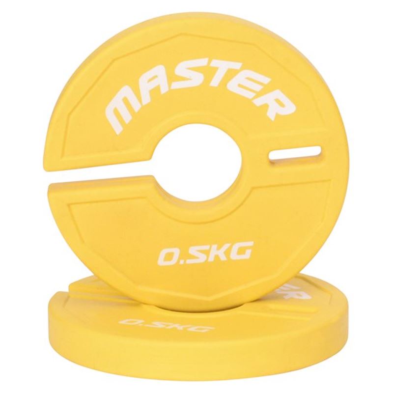 Master Fitness Add On Plates, Viktskivor Gummerade
