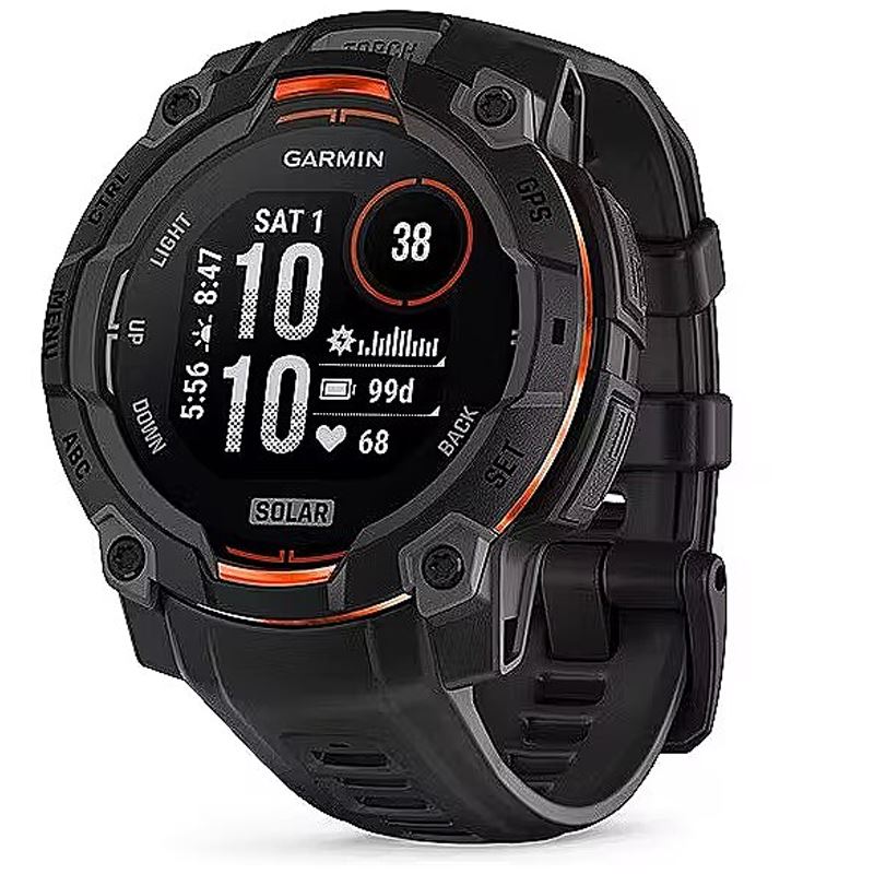 Garmin Instinct 3 Solar 45 mm Black, Pulsklocka