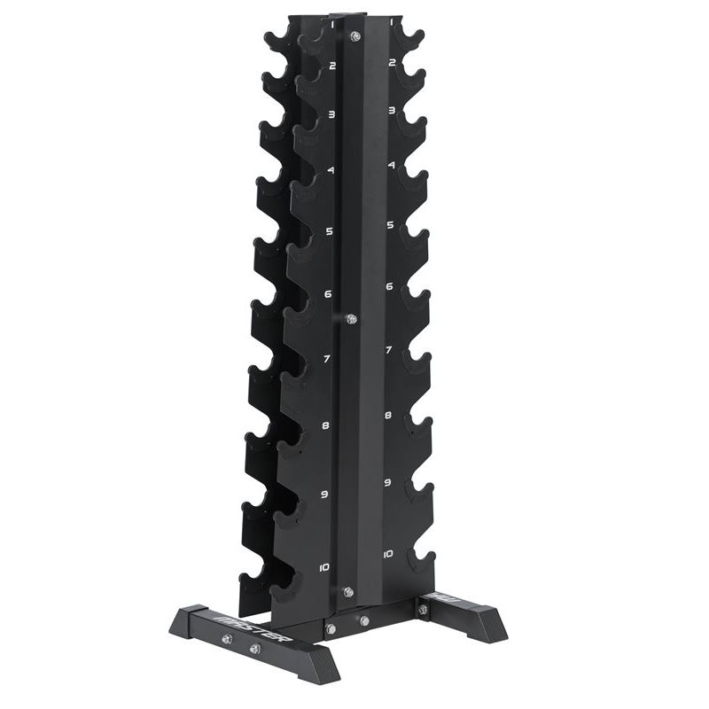 Master Fitness Hantelst&auml;ll, Pelare 10 Par, St&auml;llning hantlar