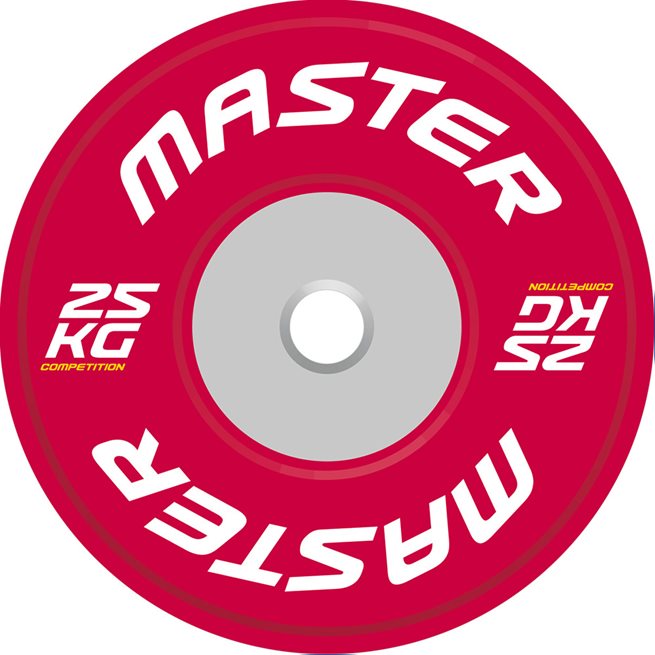 Master Fitness Competition Plate, Viktskiva Bumper