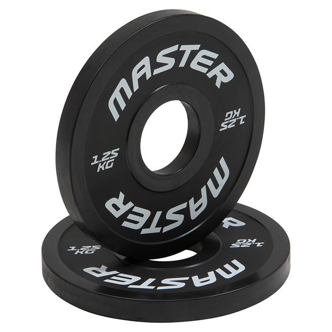 Master Fitness Change Plate 2 X 1.25 kg, Levypainot Kumipäällyste