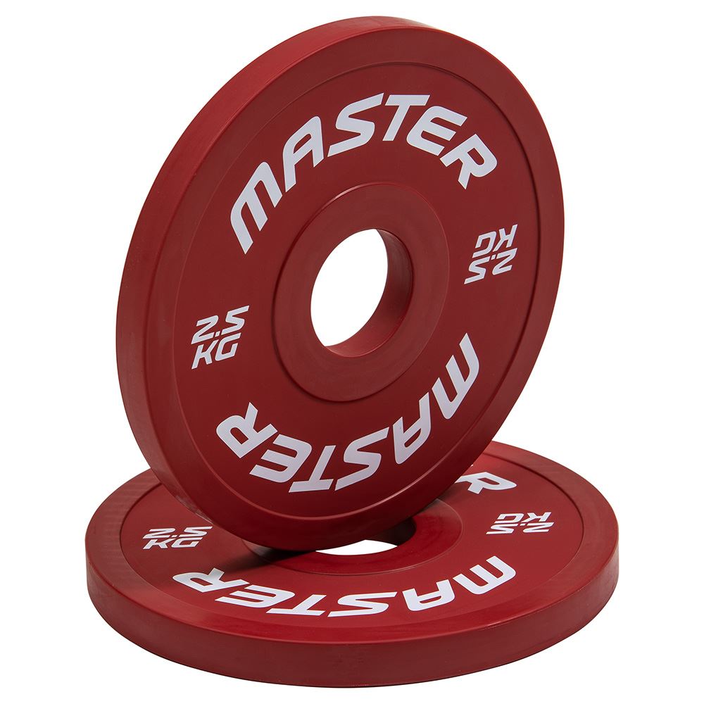 Master Fitness Change Plate 2 X 2,5 kg Levypainot Kumipäällyste