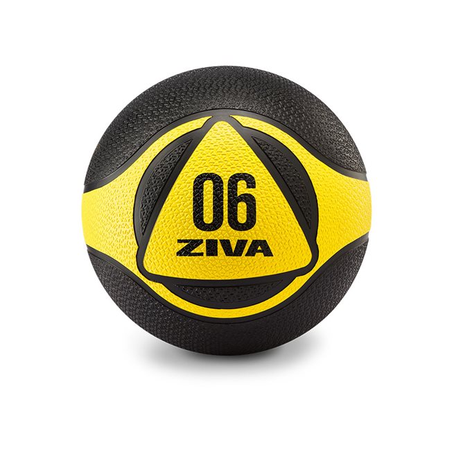 Ziva Zvo Medicine Ball Black/Yellow, Medicinboll