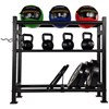 Tunturi Fitness Wall-Kettle-Bumper Multi Storage Rack, Förvaring kettlebells