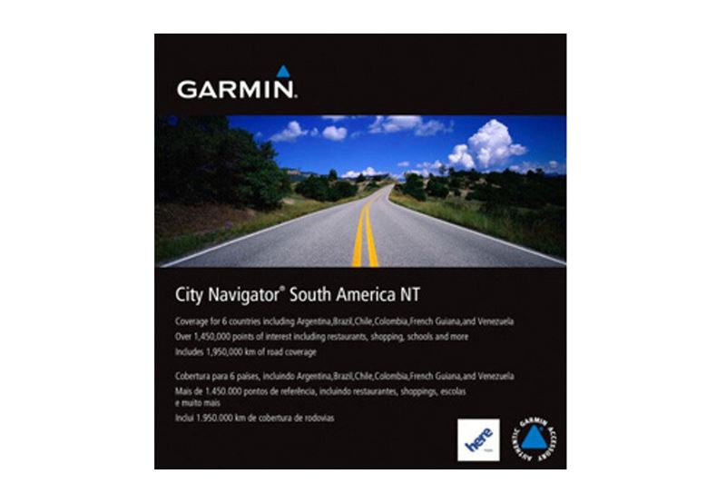 Garmin Etelä-Amerikka microSD™/SD ™ -kortti: City Navigator® Kartat & Ohjelmistot