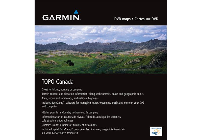 Garmin TOPO Kanada -Koko  Garmin microSD/SD card Pyörätietokoneet tarvikkeet