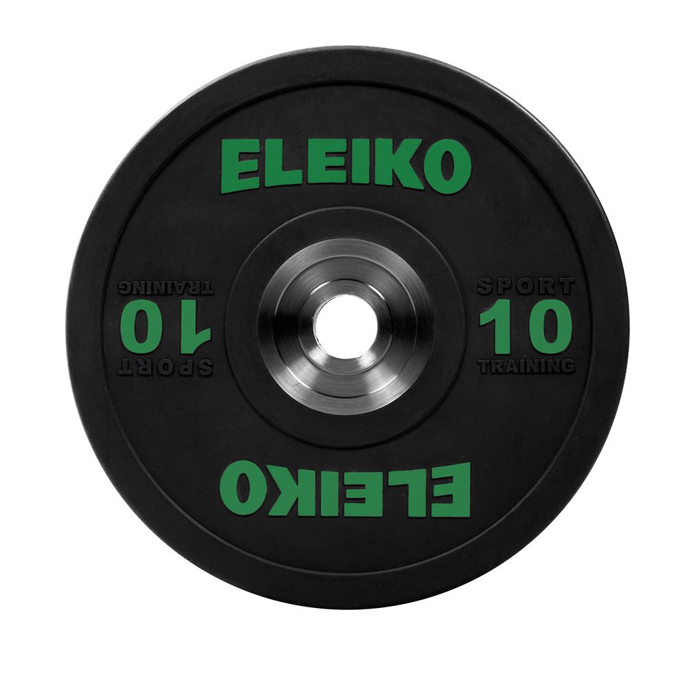 Eleiko Sport Training Disc – Black Viktskiva Gummerad