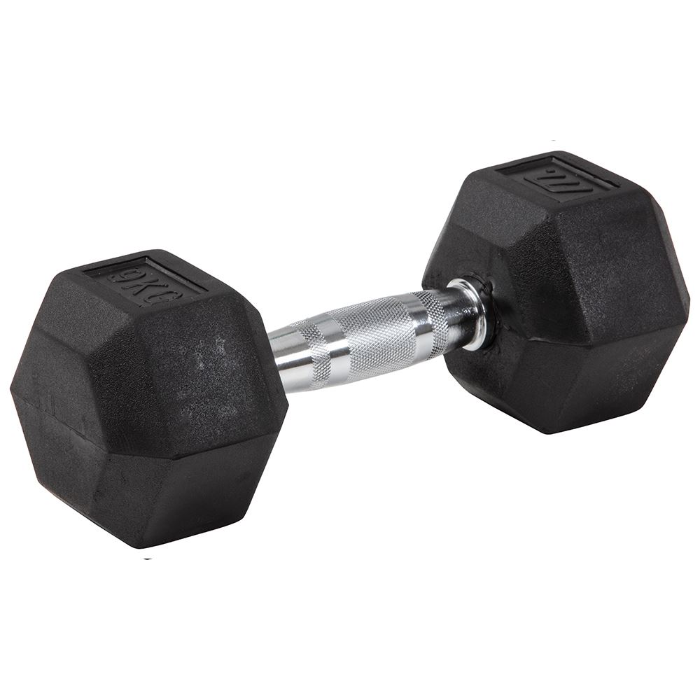 Master x Kraftmark Gummi/Krom, Hexhantel | Offcourt - Hemmaträning - Hantlar - Hantlar Hex | Padelspecialisterna