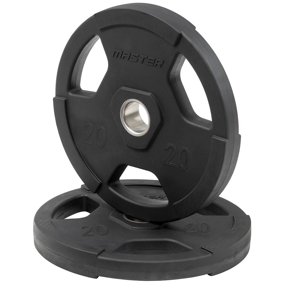 Master Fitness Gummiklädd Skiva Deluxe, Viktskivor gummerade | Offcourt - Hemmaträning - Viktskivor - Viktskivor Gummerade | Padelspecialisterna