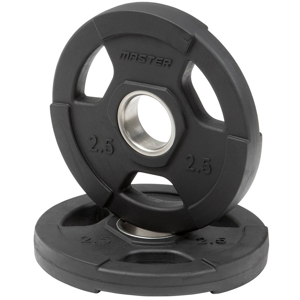 Master Fitness Gummiklädd Skiva Deluxe, Viktskivor gummerade | Offcourt - Hemmaträning - Viktskivor - Viktskivor Gummerade | Padelspecialisterna