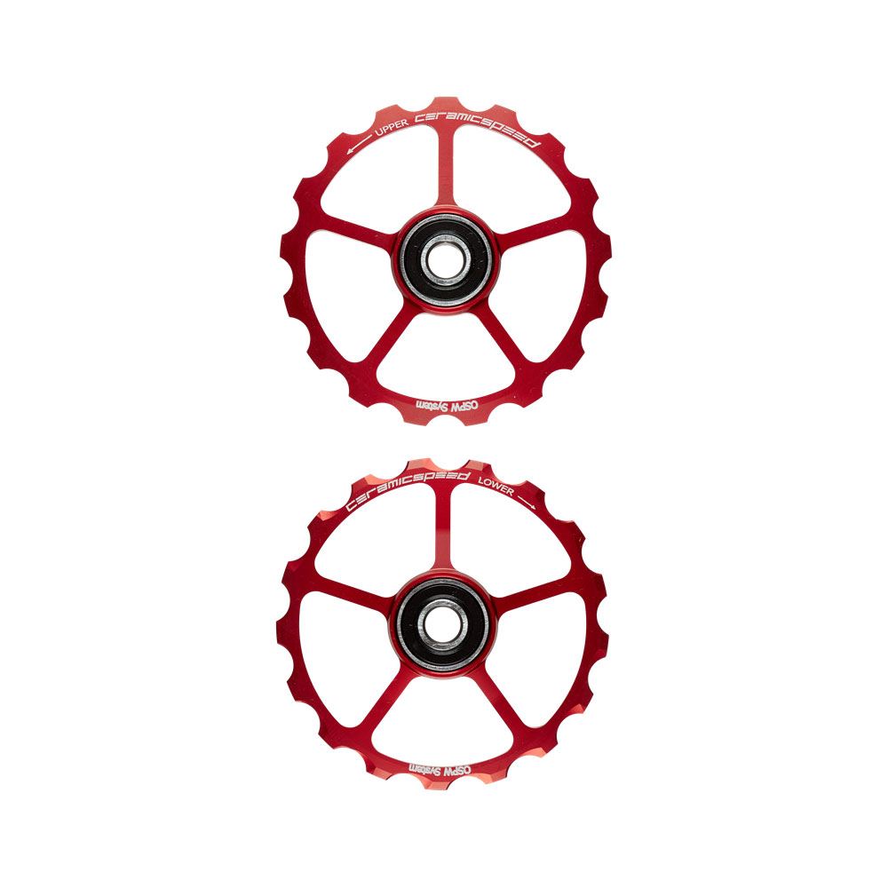 Ceramic Speed Oversized Pulley Wheels 17 Tooth (Spare) Coated Rulltrissor