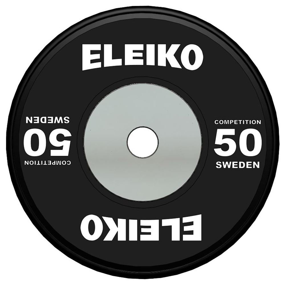 Eleiko WPPO Powerlifting Competition Disc Viktskiva Gummerad
