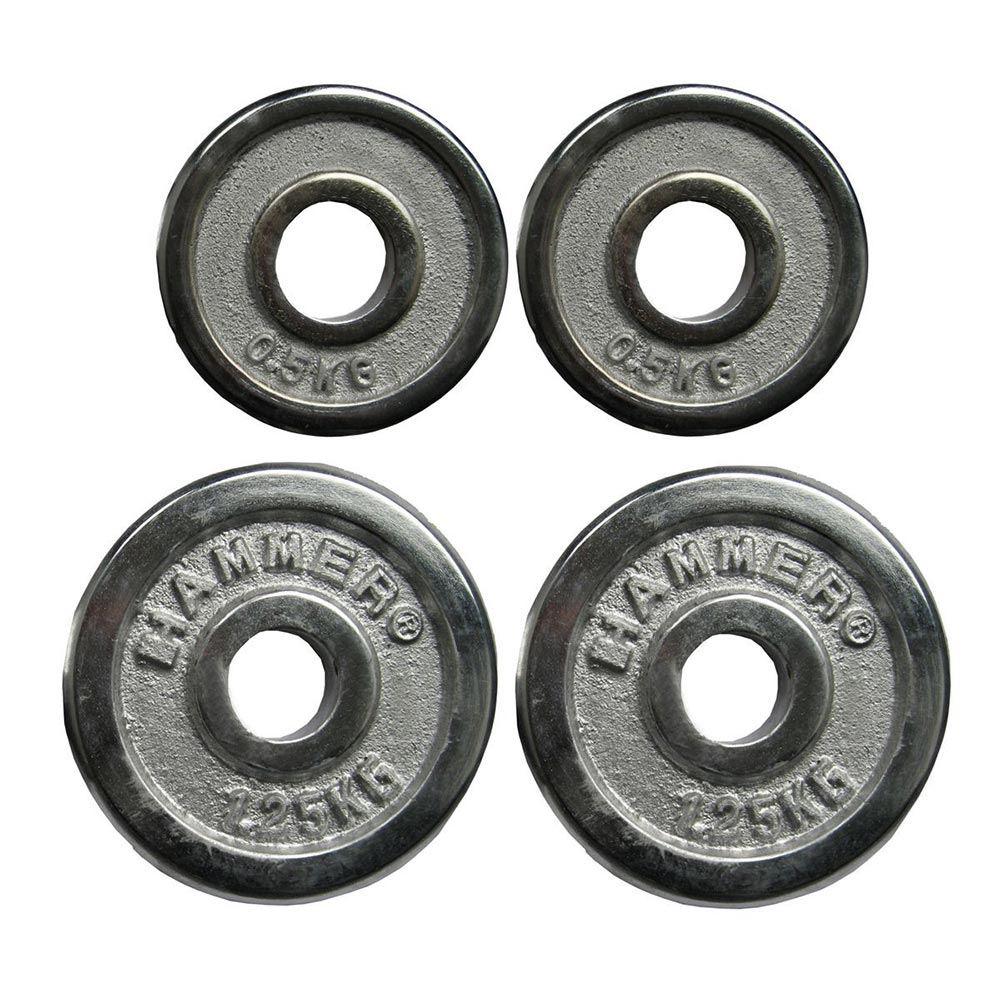 Hammer Sport Weight Disc Set – 2 X 0,5kg 2 X 1,25kg Viktpaket järn