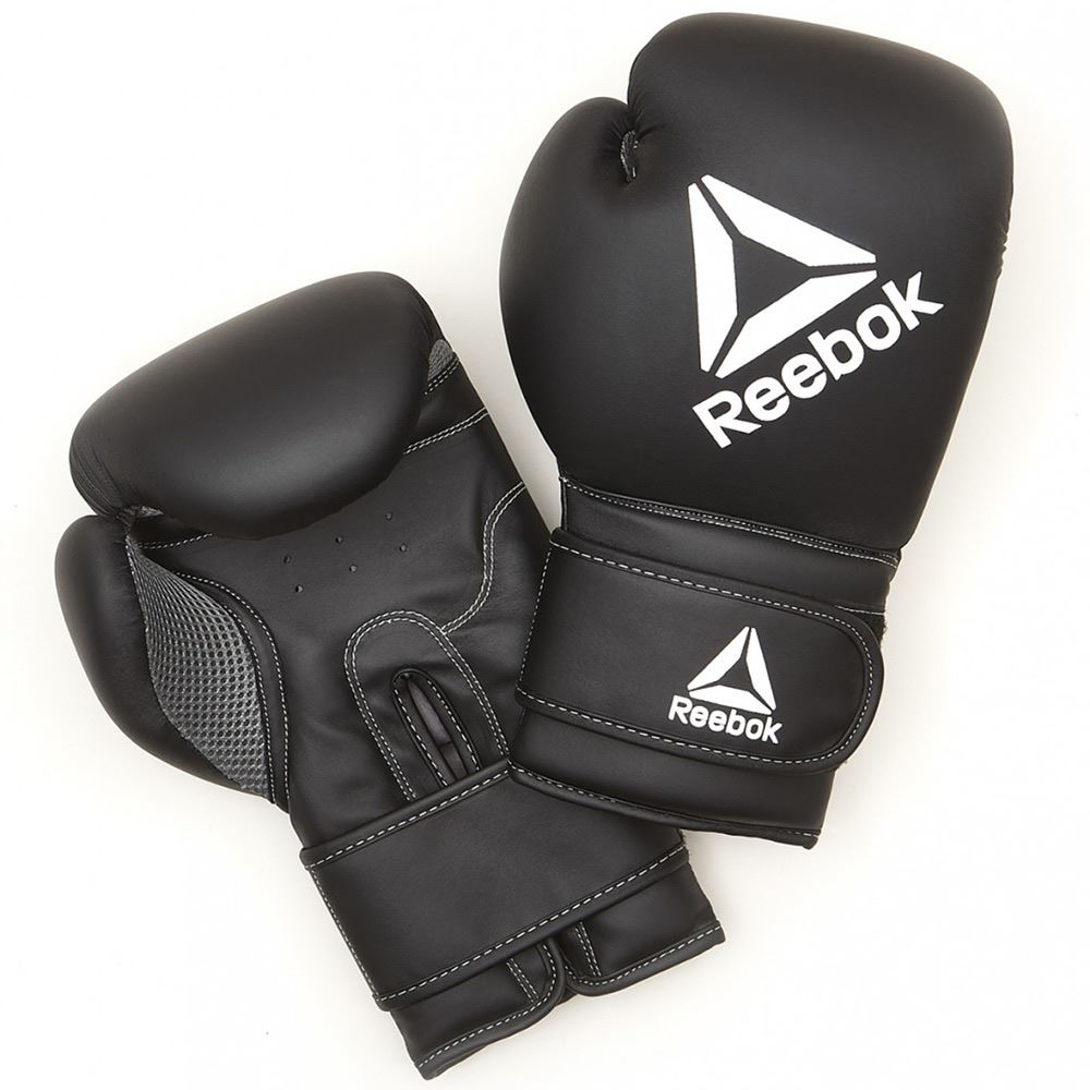 Reebok Reebok Retail 16 oz Boxing Gloves – Black/White