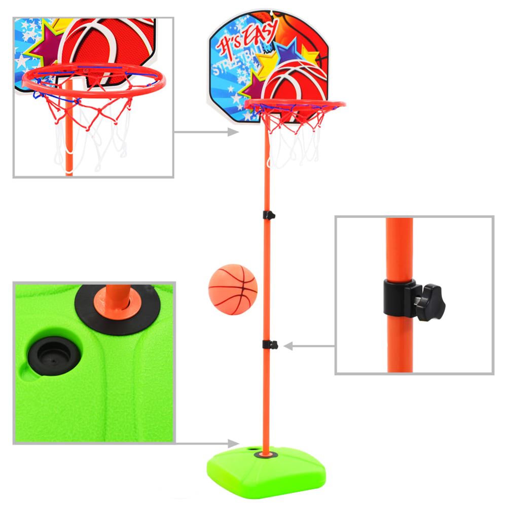 vidaXL Basketkorg med boll för barn