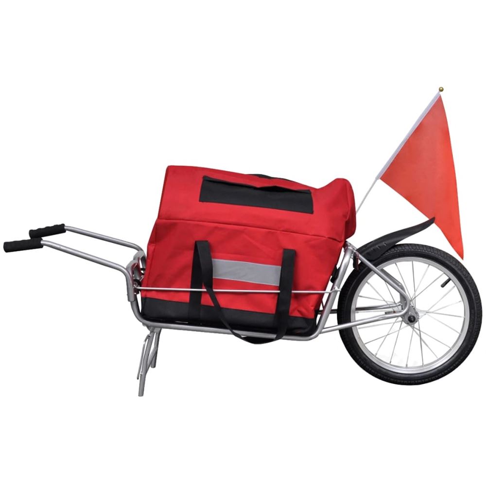 vidaXL Cykelvagn enhjulinginkl. väska