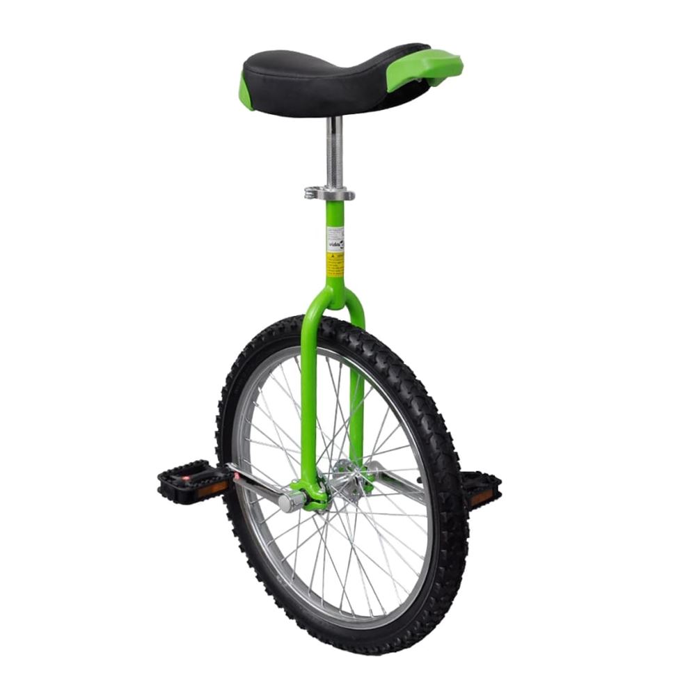 vidaXL Enhjuling 20 tum grön