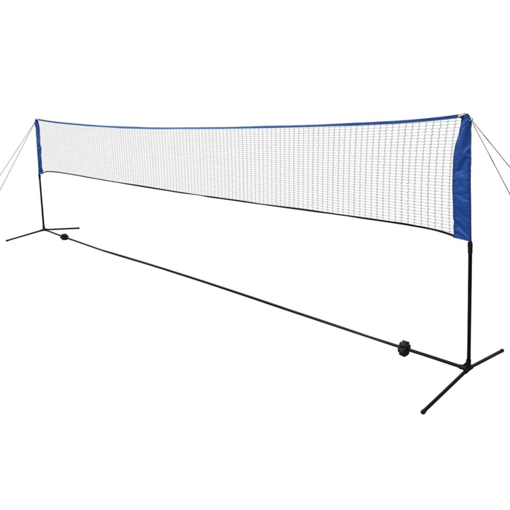 vidaXL Badmintonnät med badmintonbollar 600x155 cm, Badmintonbollar