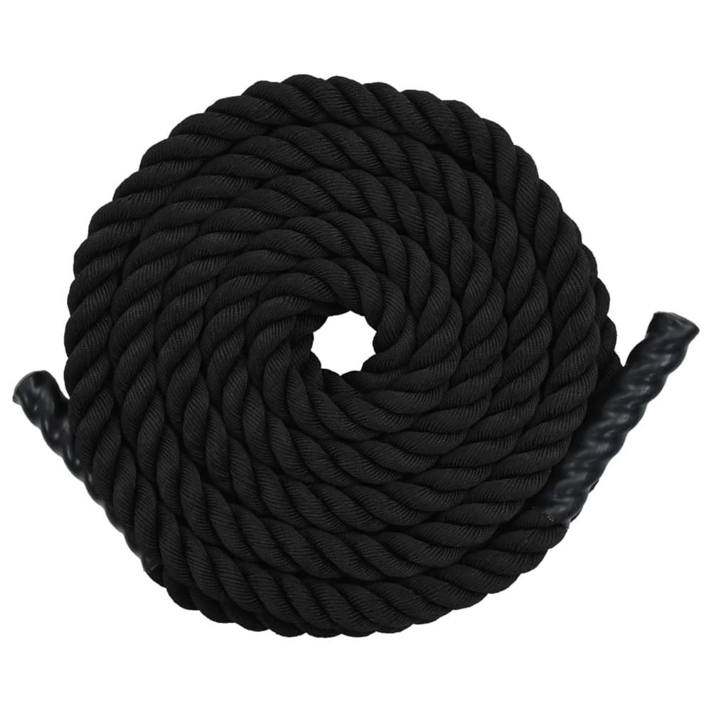 Klätterrep 12 m polyester svart, Battle ropes