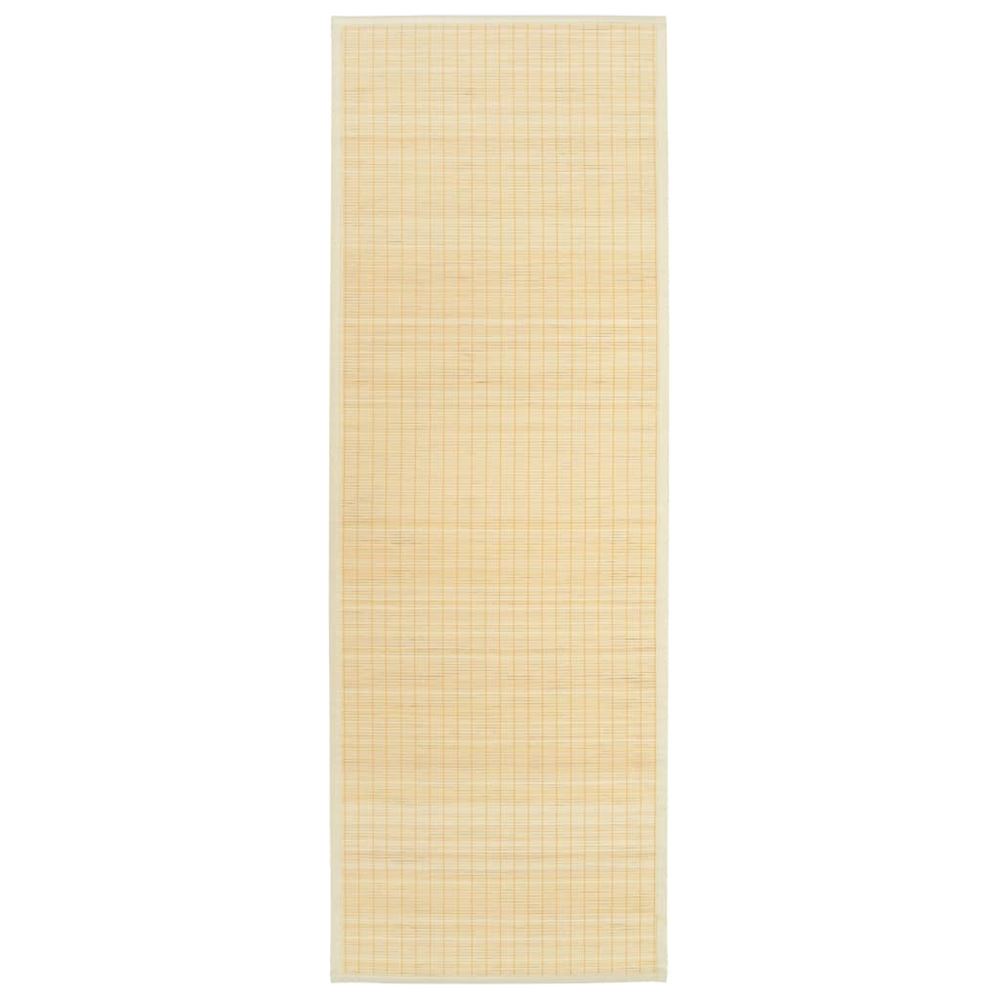 vidaXL Yogamatta i bambu 60×180 cm naturlig