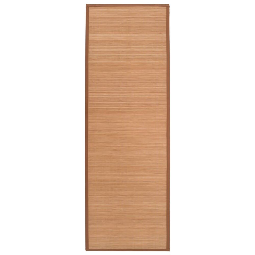vidaXL Yogamatta i bambu 60×180 cm brun