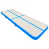 vidaXL Uppblåsbar gymnastikmatta med pump 400x100x20 cm PVC blå