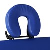 vidaXL Blått vikbart massagebord med 2 zoner och träram