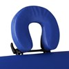 vidaXL Hopfällbar massagebänk med 2 sektioner aluminium blå
