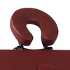 vidaXL Röd hopfällbar 4-sektions massagebänk med aluminium ram