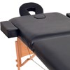 vidaXL Hopfällbar massagebänk 2 sektioner 10 cm tjock svart