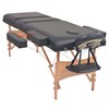 vidaXL Hopfällbar massagebänk 3 sektioner och pall set 10 cm