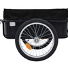 vidaXL Cykelvagn/handkärra 155x61x83 cm stål svart