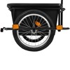 vidaXL Cykelvagn 50 L svart