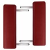vidaXL Röd hopfällbar 3-sektions massagebänk med aluminium ram