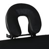 vidaXL Hopfällbar massagebänk med 4 sektioner aluminiumram svart