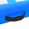 vidaXL Uppblåsbar gymnastikmatta med pump 700x100x20 cm PVC blå