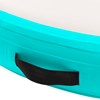 vidaXL Uppblåsbar gymnastikmatta med pump 100x100x10 cm PVC grön